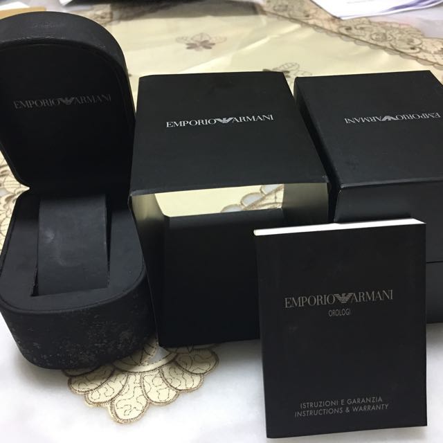 emporio armani watch box for sale