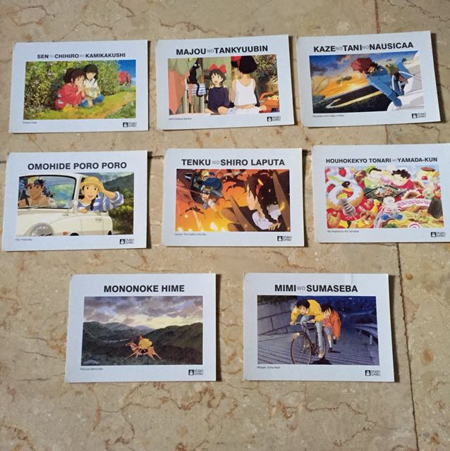 Ghibli postcard - Animonster, Buku & Alat Tulis, Alat Tulis di Carousell