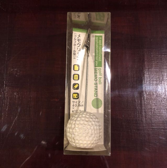 Golf Ball Memo Stand by Daiso, Hobbies & Toys, Stationary & Craft