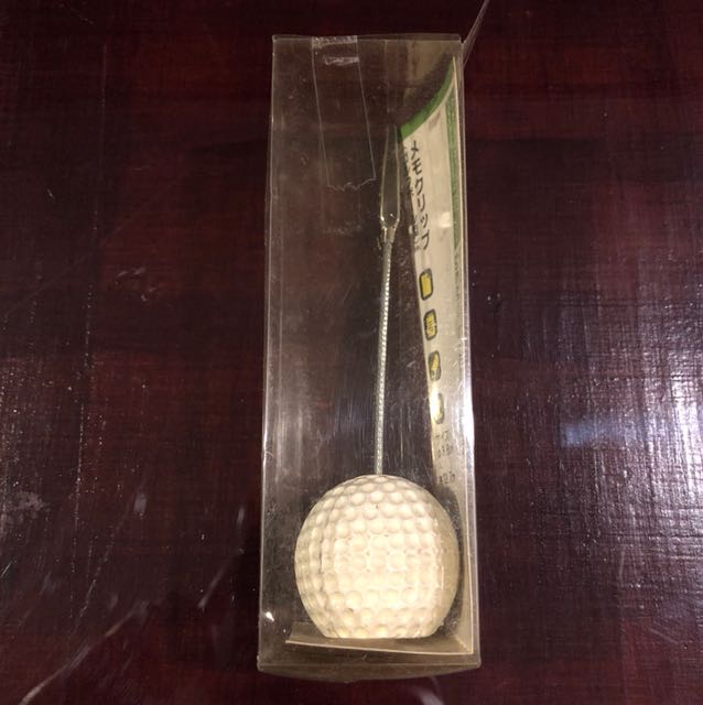 Golf Ball Memo Stand by Daiso, Hobbies & Toys, Stationary & Craft