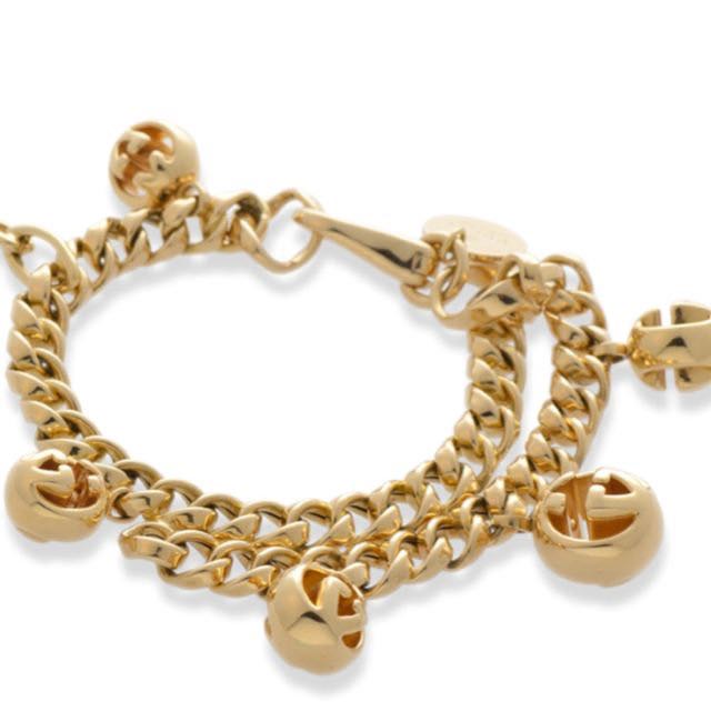 gucci charm bracelet gold
