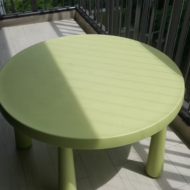 Ikea Green Round Kids Table Babies Baby Nursery Furniture Tables Chairs On Carou Ikea Green Round Kids Table Babies, Green Round Table
