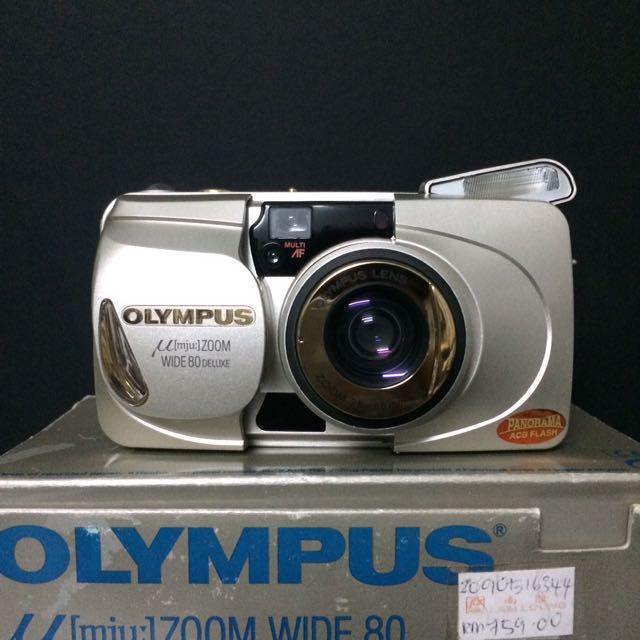 Olympus MJU Zoom Wide 80 Deluxe, Photography, Cameras on Carousell