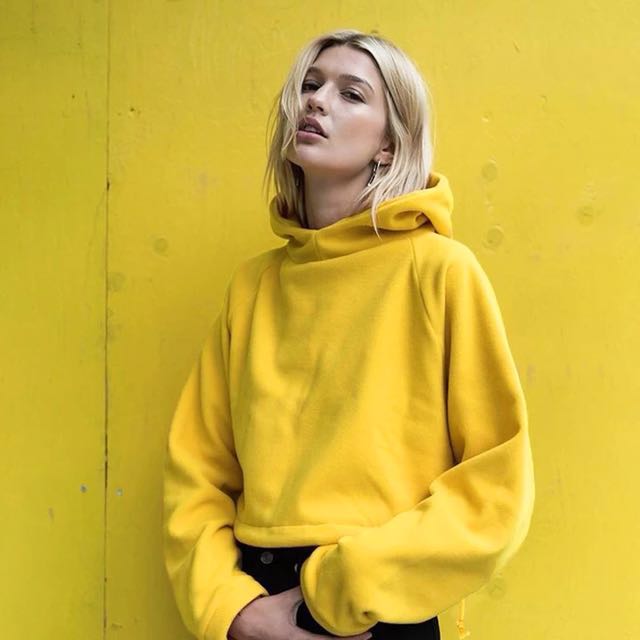 basic yellow hoodie