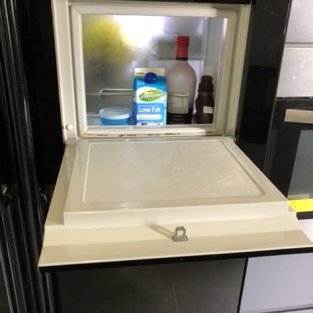 Samsung fridge with double doors and mirror surface, TV & Home