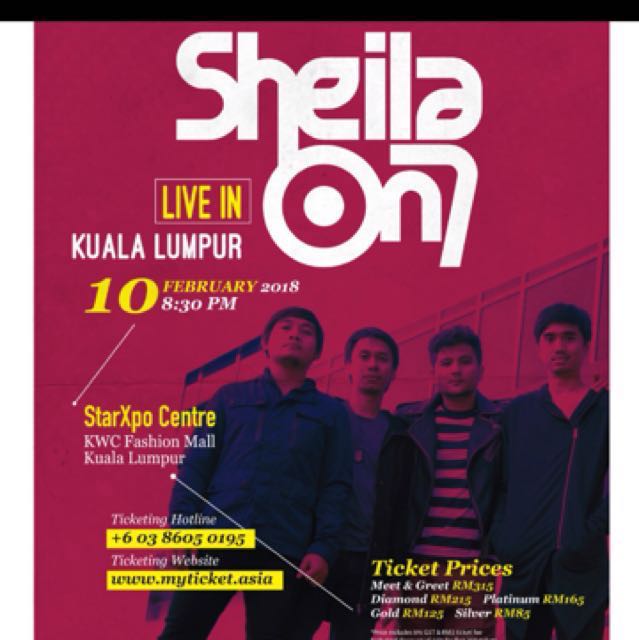 Sheila On 7 Live In Malaysia 2018 Tickets Vouchers Event Tickets On Carousell