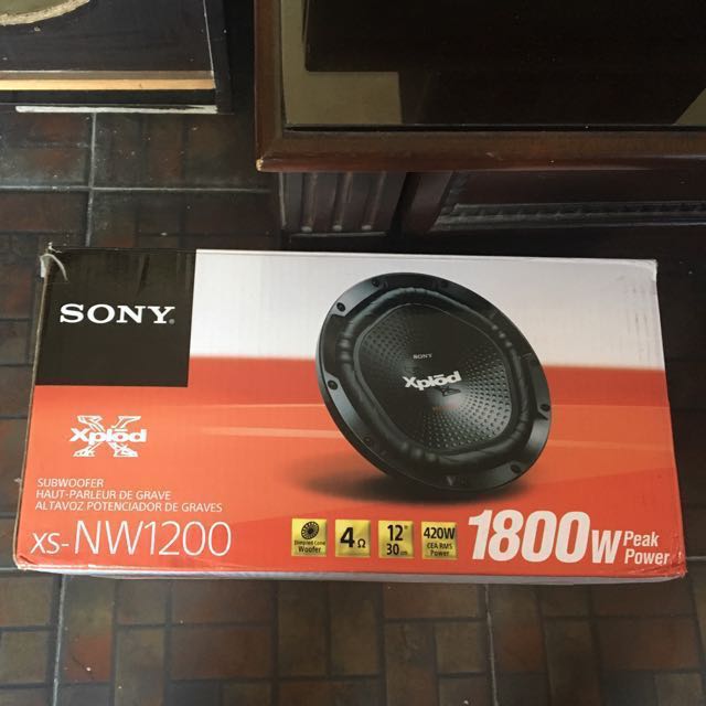 Sony Xplod Subwoofer & Amplifier on Carousell