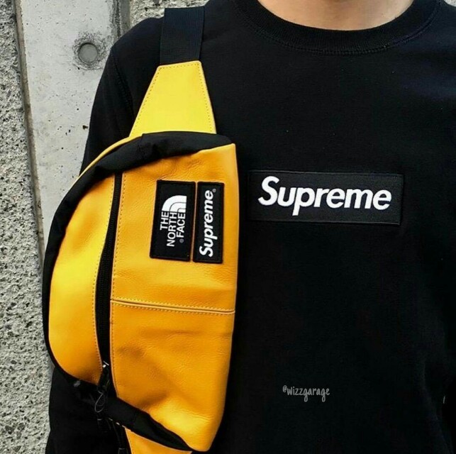 supreme x tnf waist bag