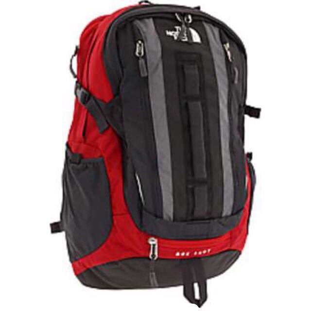 north face box shot backpack