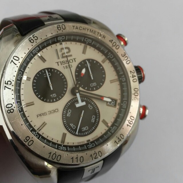 Vintage arloji tissot chronograph, Fesyen Pria, Jam Tangan di Carousell