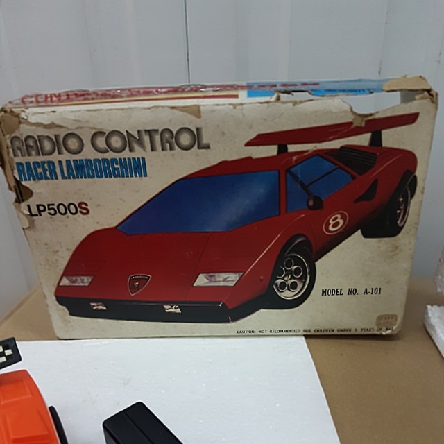 Vintage countach lp 500s rc remote control car, Hobbies