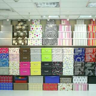 Recycled paper storage box (Showroom) D.I.Y.
