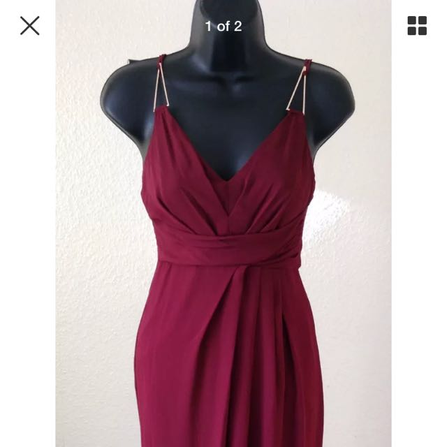 maroon maxi dress uk
