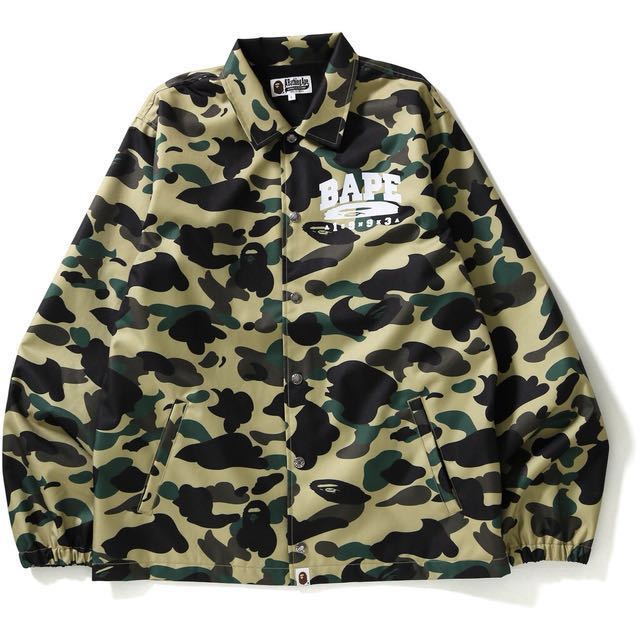 bape 1st camo coach jacket
