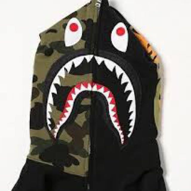 bape split hoodie