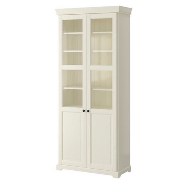 Brand New In Box Ikea Liatorp Bookcase Cabinet With Glass Doors