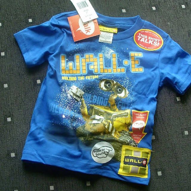Clearance Sale Original Disney Wall E Short Sleeve Top No Sound