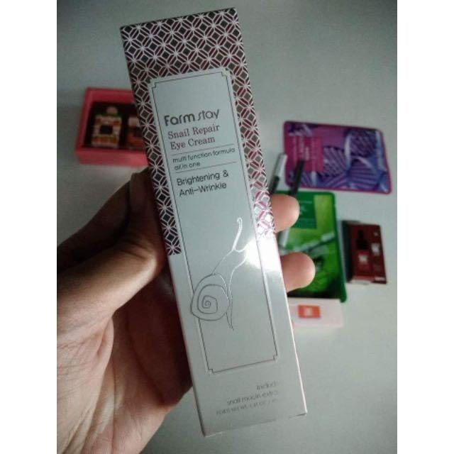 farm stay snail repair eye cream review