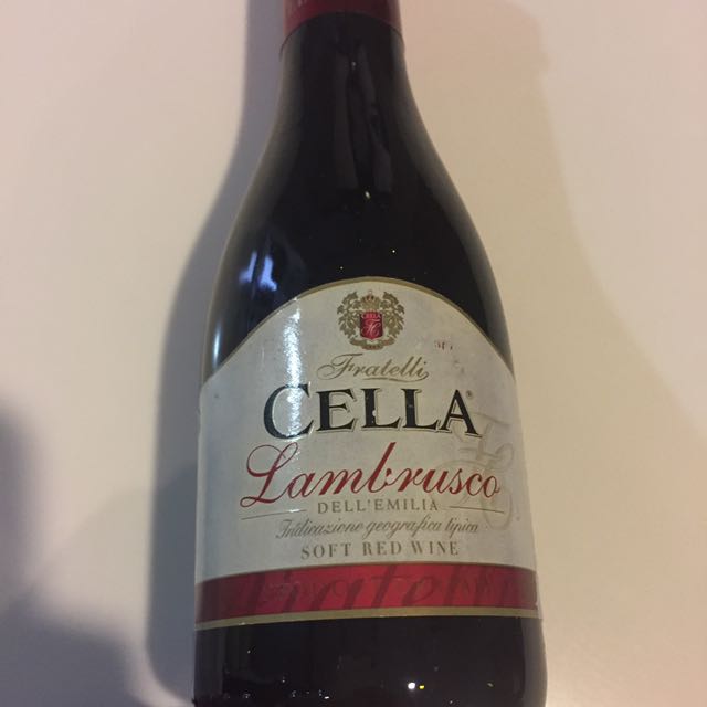 Fratelli cella Lambrusco red wine, Food & Drinks, Alcoholic Beverages