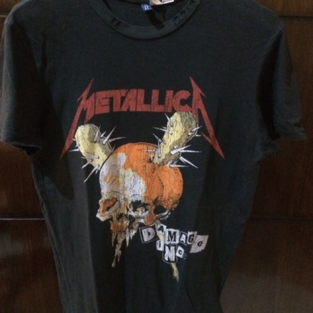 metallica t shirt h&m