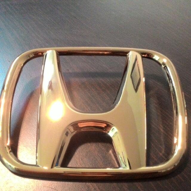 Honda Gold Emblem odyssey Jazz accord HRV, Auto Accessories on 