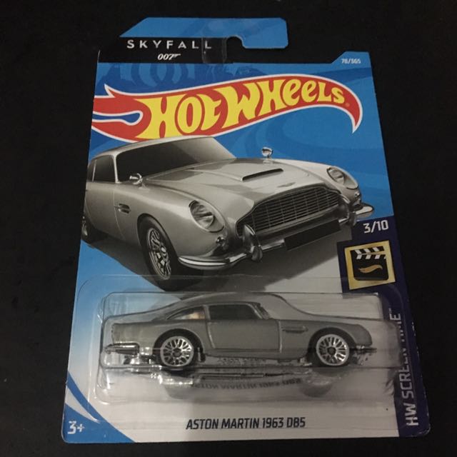Hot Wheels Screen Time 2018 3 10 Skyfall Aston Martin 1963 Db5 James Bond