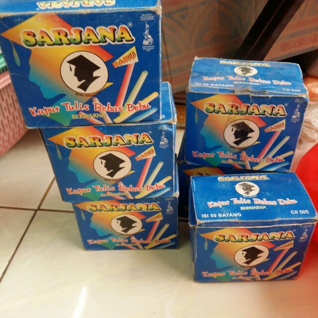 Kapur Tulis Warna Merek Sarjana Obral Buku Alat Tulis Alat Tulis Di Carousell