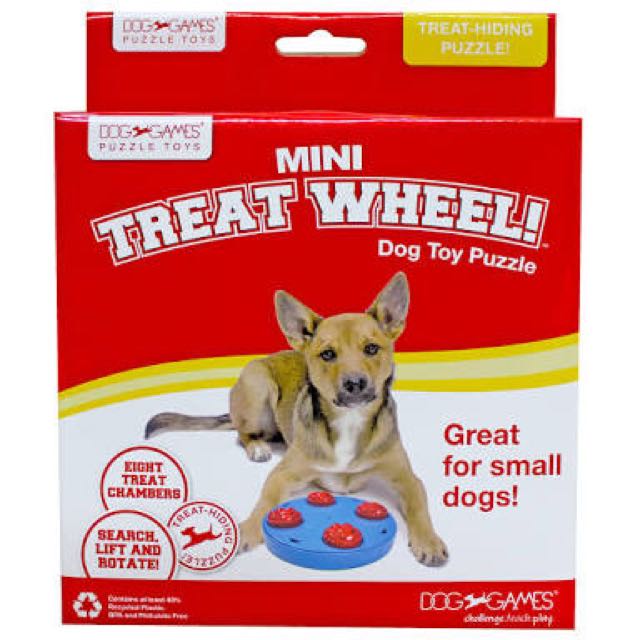 KYJEN DOG GAMES MINI TREAT WHEEL DOG TOY PUZZLE Pet Supplies Homes Other Pet Accessories on Carousell