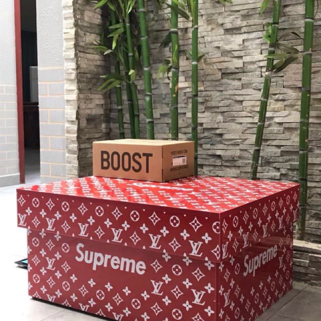 LV Supreme Customized Shoe Box Cabinet 