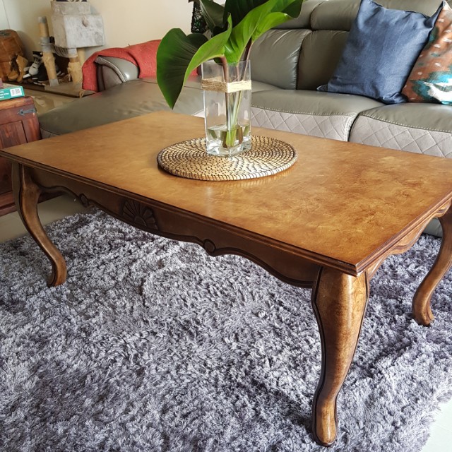 Rustic Coffee Table Curve Leg Antique Furniture Home Living Tables Sets On Carou Rustic Coffee Table Curve Leg, How To Make Curved Wooden Table Legs