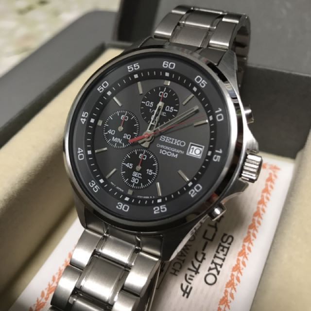 Seiko Chronograph Quartz 100M SKS477P1 SKS477P1 Men's Watch, Men's Fashion,  Watches & Accessories, Watches on Carousell