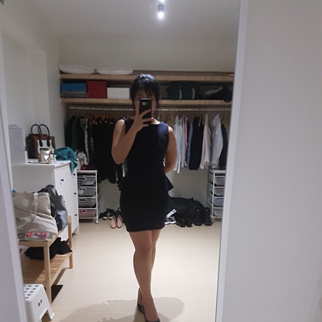 Topshop discount peplum dress