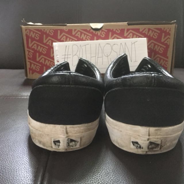 Vans era deals croc leather