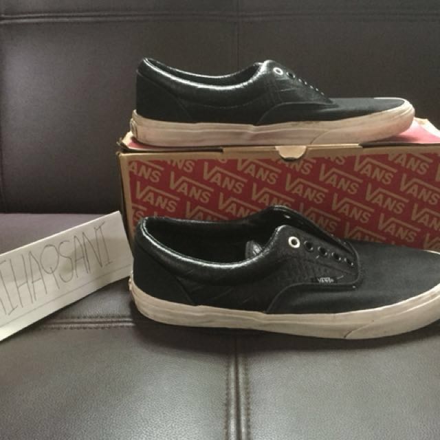 Vans era discount croc leather
