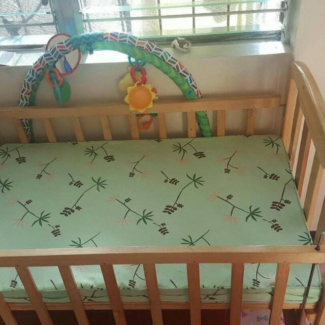 Wooden Crib Pure Palo Tsina from Mang Ben s Furniture Shop Babies Kids Baby Nursery Kids Furniture Other Kids Furniture on Carousell