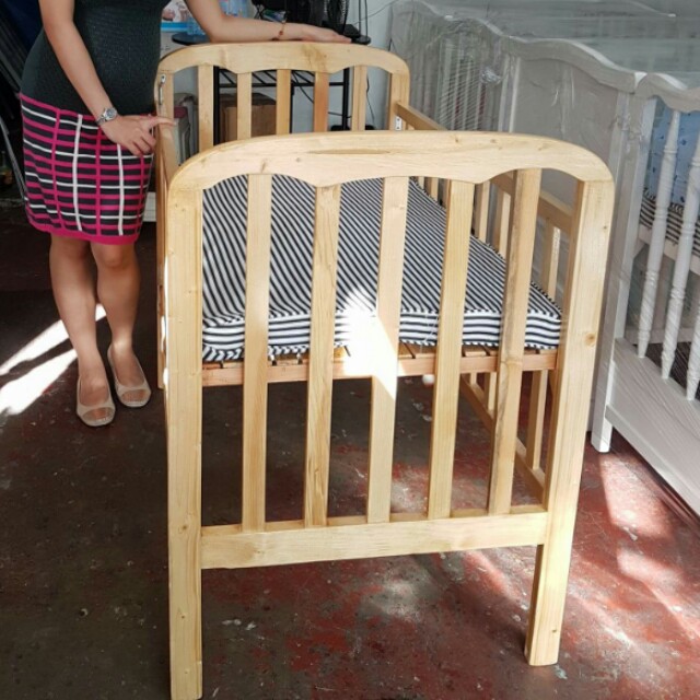 Wooden Crib Pure Palo Tsina from Mang Ben s Furniture Shop Babies Kids Baby Nursery Kids Furniture Other Kids Furniture on Carousell
