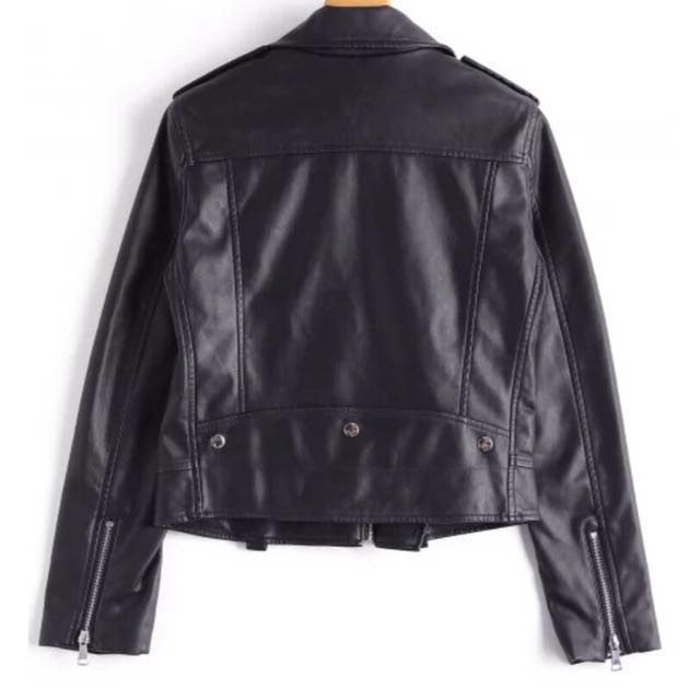 Zaful hot sale leather jacket