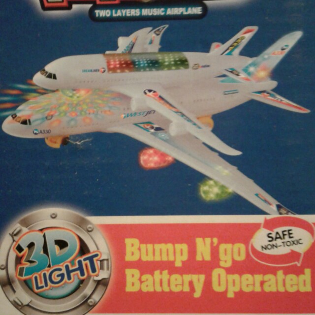 battery operated airplane toy