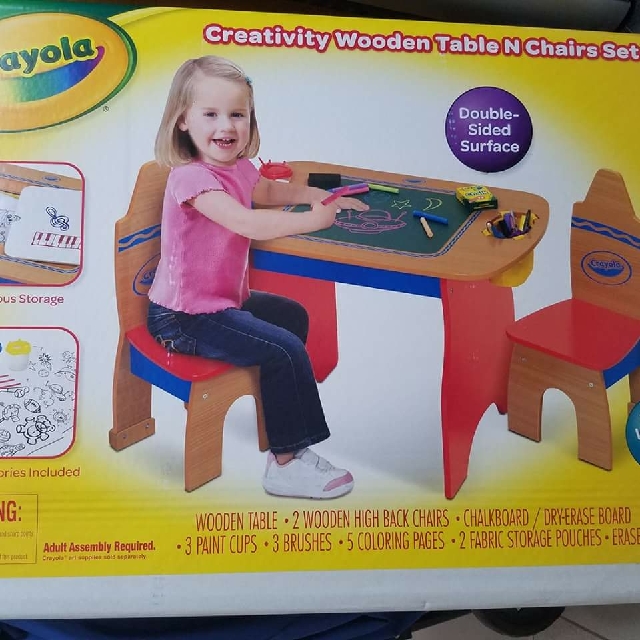 Crayola Creativity Wooden Table And Chairs Set | Modern Coffee ... Crayola Creativity Wooden Table And Chairs Set | Modern Coffee ...