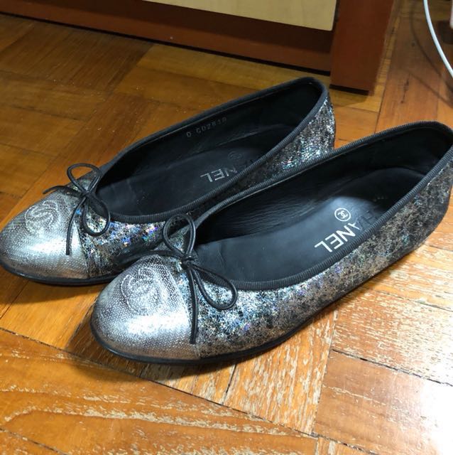 Chanel iridescent ballet flats clearance