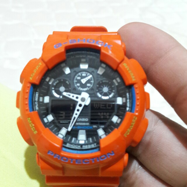 g shock ga 100 orange
