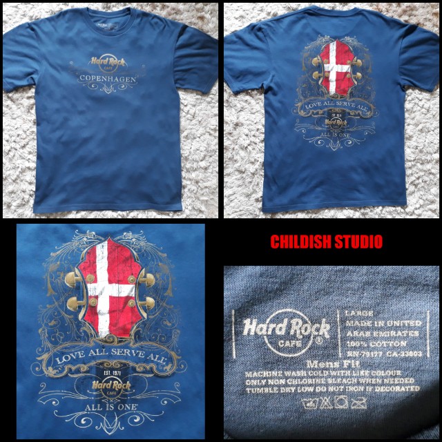 berolige salat etnisk HARD ROCK CAFE (Copenhagen Denmark) original shirt 'L' size., Men's  Fashion, Tops & Sets, Tshirts & Polo Shirts on Carousell