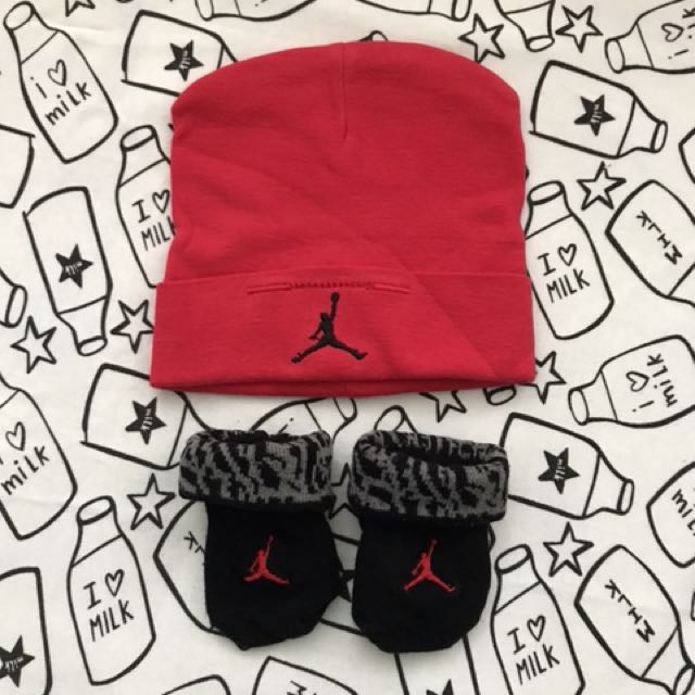 jordan baby hat and socks
