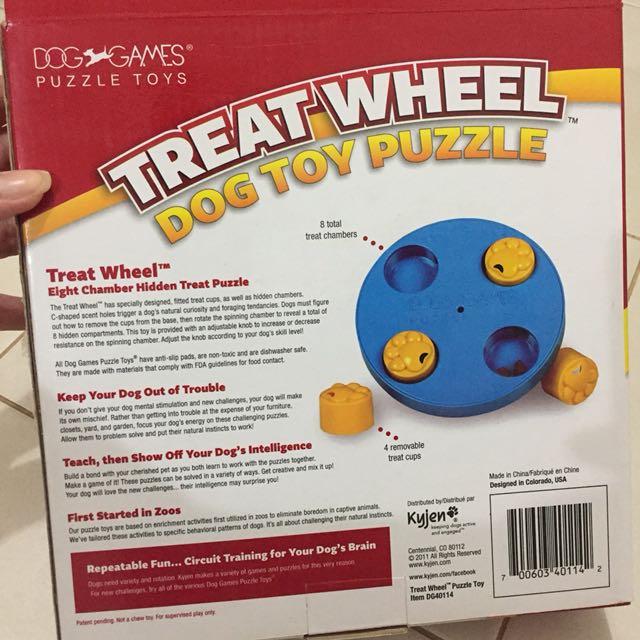 Kyjen Treat Wheel Dog Toy Puzzle Pet