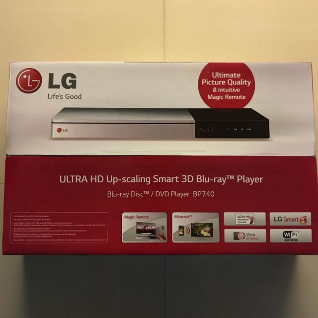 Lg Bp740 Ultra Hd Up Scaling Smart 3d Blu Ray Player Home