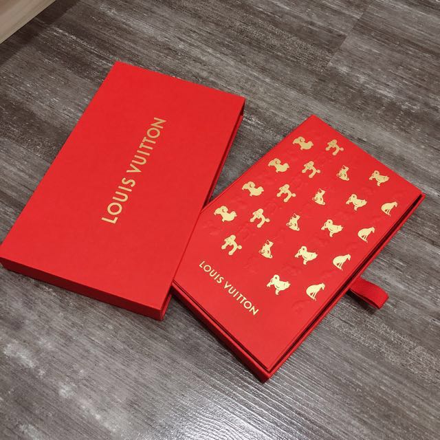 LV Louis Vuitton Red Packet AngBao, Luxury, Accessories on Carousell