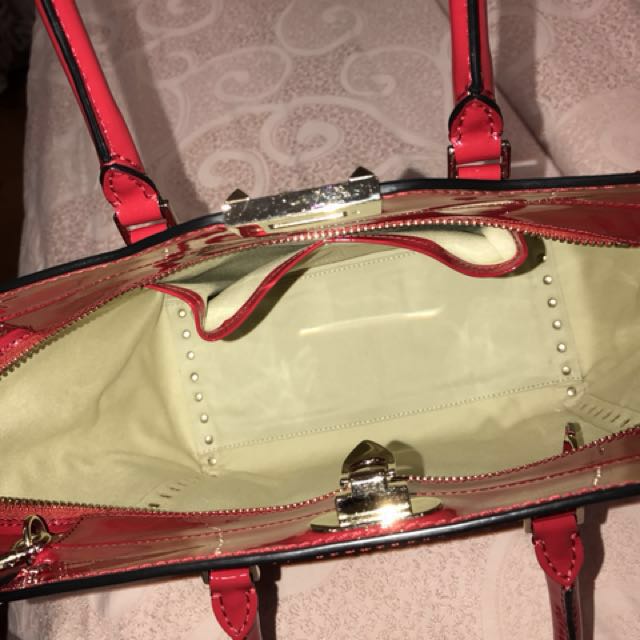 Red patent valentino bag on sale