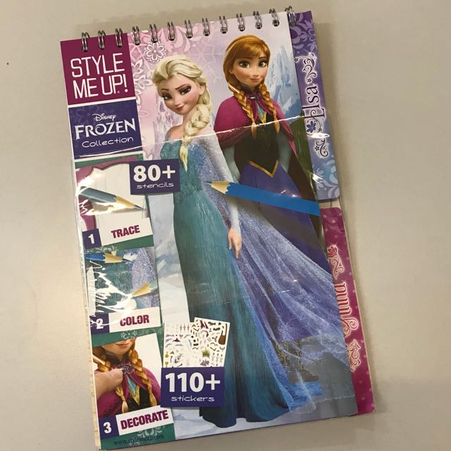 Style Me Up Disney Frozen Sketchbook To Go Books Stationery