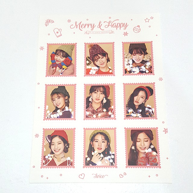 Twice Merry Happy Stickers Entertainment K Wave On Carousell