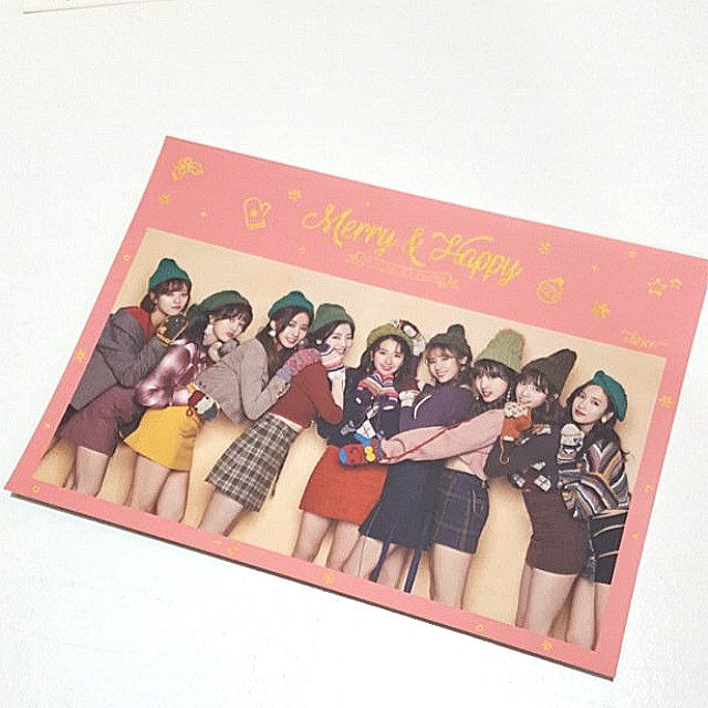 Twice Merry Happy Postcard Entertainment K Wave On Carousell Twice Merry Happy Postcard Entertainment K Wave On Carousell